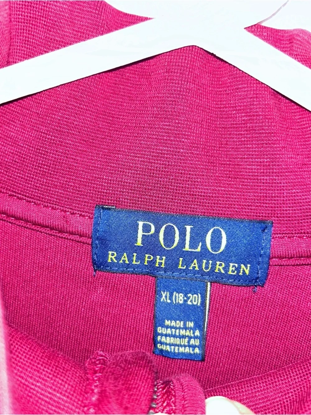 Polo by Ralph Lauren Hot Pink Half-Zip Pullover